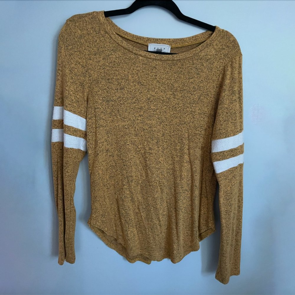 yellow long sleeve shirt - size large